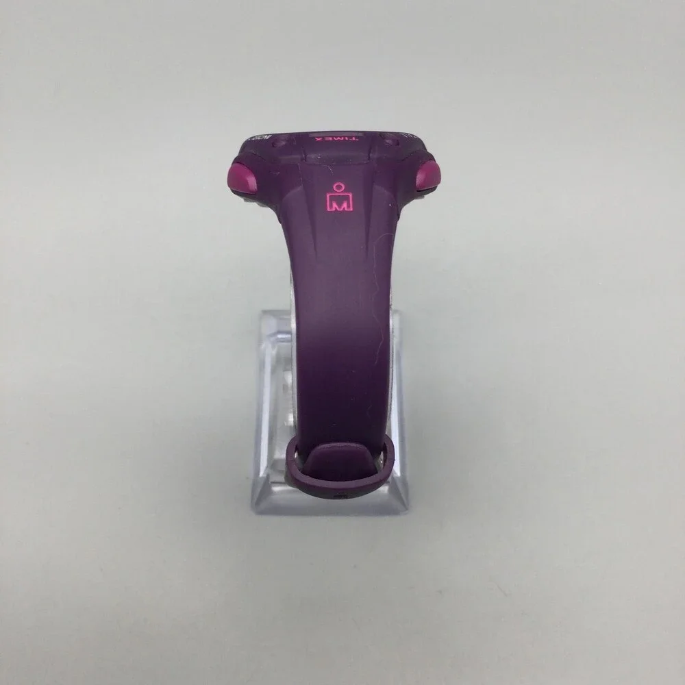 Timex Ironman Triathlon Womens Watch 34mm Digital Purple Indiglo New Battery